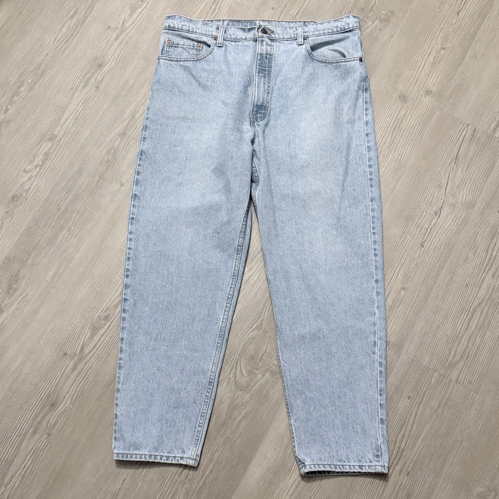 Vintage Levis 550 Jeans Mens 40x30 Light Wash Relaxed Fit Tapered Leg Denim 90s